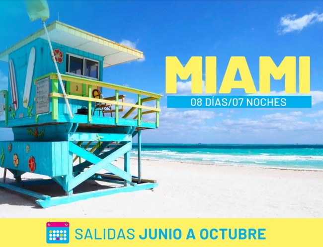 Miami 2021 salidas de Junio a Octubre