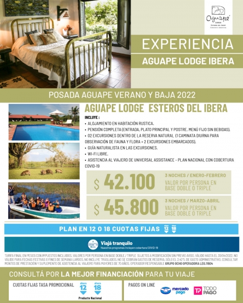 Experiencia Aguape Lodge
