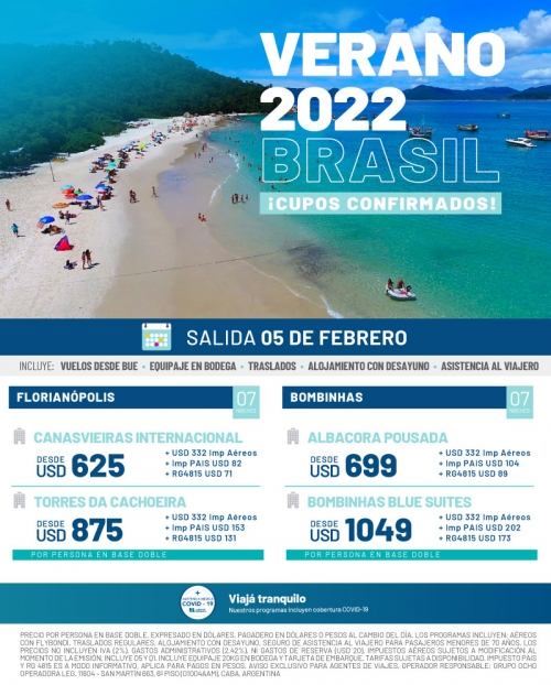 Brasil Verano 2022 Cupos Ok