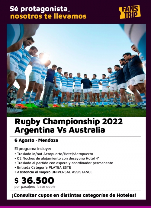 Programa Rugby Championship Argentina vs Australia