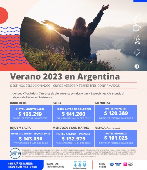 Argentina Verano 2023 Cupos Ok