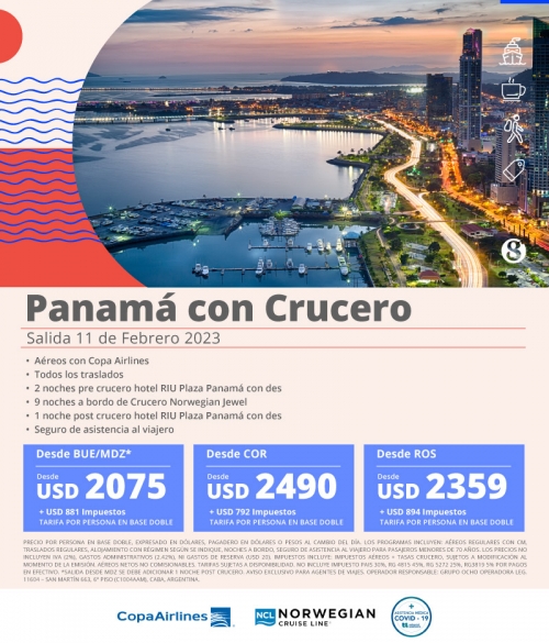 Panamá con Crucero Oferta Salida 2023