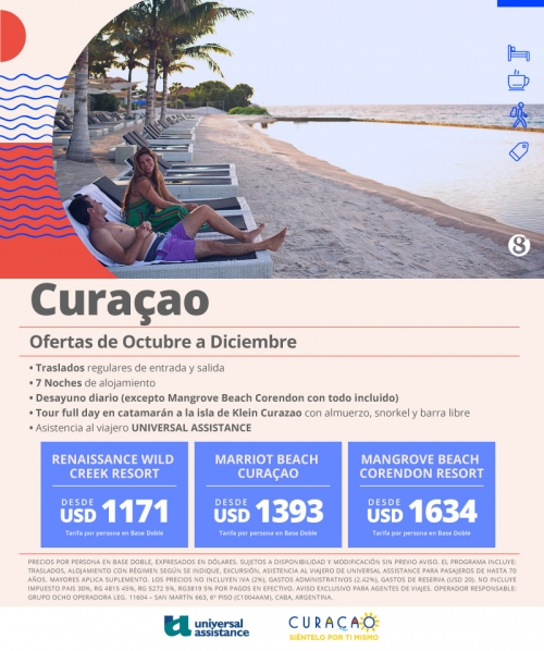 Curaçao ofertas de Octubre a Diciembre