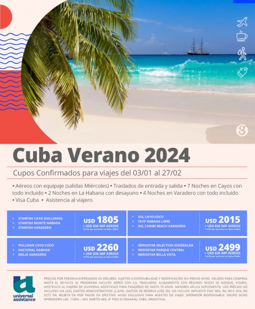 Cuba Verano 2024 Cupos Ok