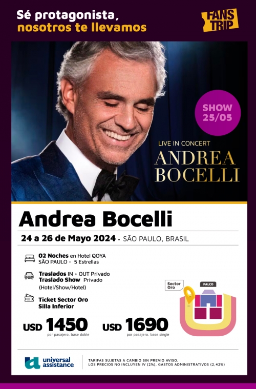 Andrea Bocelli en Brasil