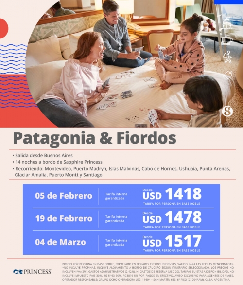 Crucero Patagonia y Fiordos