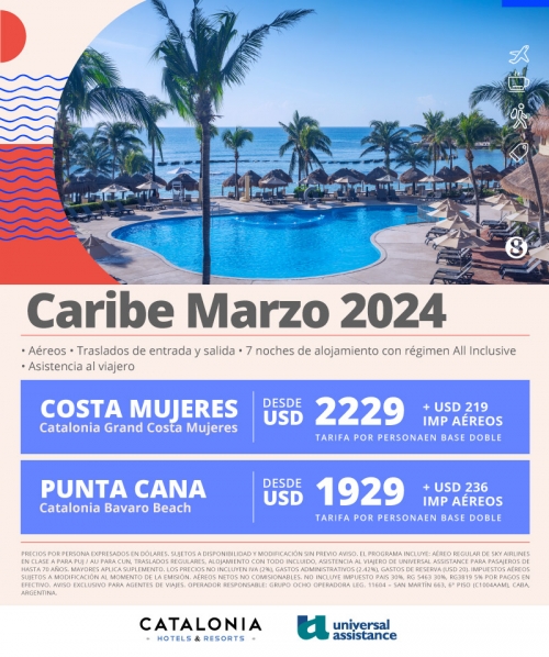 Caribe 2024 ofertas Marzo