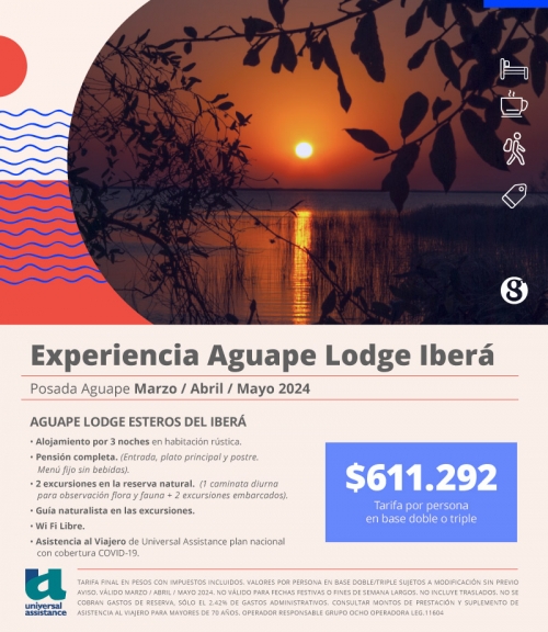 Experiencia Aguape Lodge Iberá
